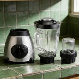 Keuken Mixer - Voedselprocessor Kruiden - Snel Ingrediënten Mixen - Continue Toevoeging Deksel - 1.5 Liter Inhoud - Zwart — thumbnail 2
