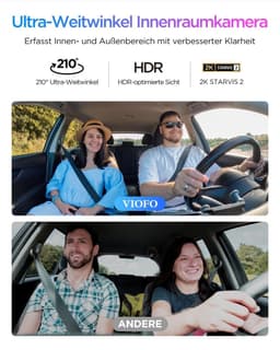 Dashcam - 3 Kanalen - 4K Voorzijde - Ultragroothoek - Voor Auto's — thumbnail 4