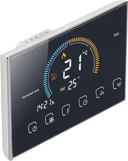 Slimme Thermostaat - Temperatuurregelaar Programmeerbaar - Energie Besparen - LCD Touchscreen - 13 x 9 x 4 cm - Zwart — thumbnail 1
