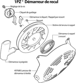 Starter Motor - Trekstarter Motor - Gazonmaaier Starten - Inclusief Schroeven - 17.4 x 12.8 x 12.4 cm - Niet Gespecificeerd — thumbnail 5