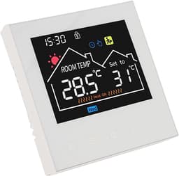 Slimme Thermostaat - Programmeerbare Thermostaat WiFi Thermostaat - Verwarming Regelen - Touchscreen LCD Display - 86 x 86 mm - Wit — thumbnail 5