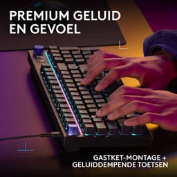 Logitech G316 X 98 - Gaming Toetsenbord - Linear - USB C - QWERTY - Zwart — thumbnail 2