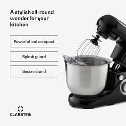 SnelShoppen - Keukenmachine Mixer 1300W - 6 Vermogensstanden - Pulsefunctie - Planetair Mengsysteem - RVS Kom 5L - 3-Delig Accessoires - Kneed- en Men — thumbnail 5