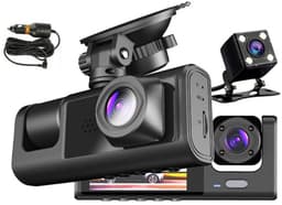 SnelShoppen - Dash Cam Voor Achter 170° Groothoek 1080p Full HD, Nachtzicht, WDR, Accident Lock, Loop Recording, Parkeermonitor voor Auto — thumbnail 4
