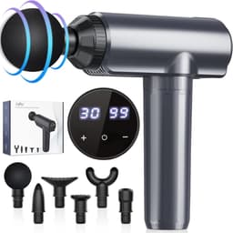 Massage Gun – 30 Snelheden – 6 Massagekoppen – LED Display – 2600mAh – Tot 8 Uur Gebruiksduur — thumbnail 1
