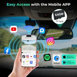 Auto Dashcam - Rijcamera - Veilig Rijden - 4K Ultra HD - 64GB Opslag - Zwart — thumbnail 5