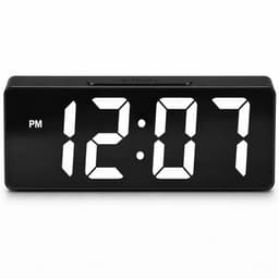 Digitale Wekker - Dubbel Alarm - LED-Display - Zwart — thumbnail 1