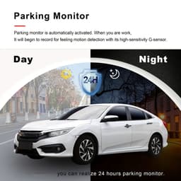 Dual Dashcam 1080P Voor- en 720P Achtercamera – Full HD Auto Camera – Loop Recording – G-Sensor – Nachtzicht – Parkeermodus — thumbnail 3