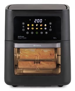 Ariete 4641/00 Air Fryer Oven + Grill – Airfryer 12L – Heteluchtoven – 1800W – Draaispit – 10 Programma's – Zwart — thumbnail 1
