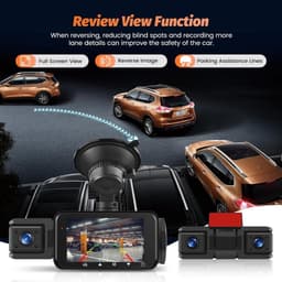 Dashcam voor Auto - 4K + 1080P - Nachtzicht - 170° Groothoek - Voor Auto's en Vrachtwagens — thumbnail 3