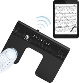 Bluetooth Page Turner Pedaal - Bluetooth voetschakelaar 6 modi voor tablets smartphones oplaadbaar stil live optredens concerten opnamestudio's instrumenten spelen of prompten — thumbnail 1
