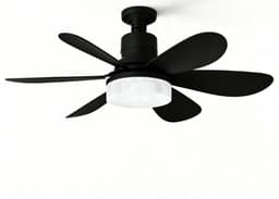 Plafondventilator met geïntegreerde verlichting, afstandsbediening, 51 cm, slaapkamerkroonluchter, houtnerfafwerking, drie snelheden, traploze helderheids- en kleurtemperatuurregeling voor slaapkamers, balkons, gangen en woonkamers [Energieklasse A] — thumbnail 1