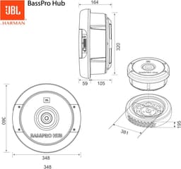 JBL BassPro Hub -  Subwoofer - 200 W — thumbnail 5