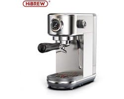 Mura Koffiemachines - Koffiezetapparaat - Melkopschuimer - Espressomachine - Instelbare Temperatuur - Kopjesverwarmer - Zilver