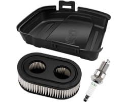 Geschikt voor 594575 Luchtfilterdeksel, F6TC-bougie, grasmaaierluchtfilter, compatibel met Briggs & Stratton 650EXI 675EXI 675IS-serie motor Vervangt 594575 798452