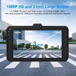 Dashcam Full HD - Autocamera DVR - Veilig Rijden - 170° Groothoeklens - 1080P - Zwart — thumbnail 2