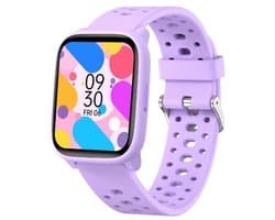 Smartwatch Kinderen – Geen App Nodig – Stopwatch – Stappen – Paars