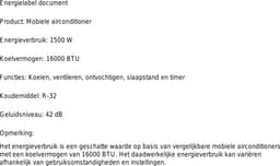 Mobiele airco 7000 BTU ,stille draagbare airco met ontvochtiger, ventilator en slaapmodus 3-in-1 functie - 27 m² — thumbnail 2