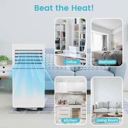 Mobiele airco 9000 BTU stil draagbaar met ontvochtiger, ventilator en slaapmodus 3-in-1 functie - 35 m² — thumbnail 5