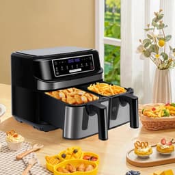 GDE- SmartCook Pro - Dubbele Airfryer XXL - 2 Onafhankelijke Lades - Digitaal Touchscreen - Sync & Match Functie — thumbnail 1