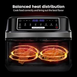 GDE- SmartCook Pro - Dubbele Airfryer XXL - 2 Onafhankelijke Lades - Digitaal Touchscreen - Sync & Match Functie — thumbnail 4