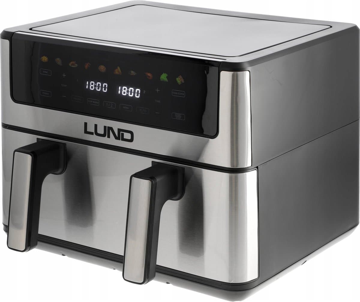 Lund 2600 Watt 10 Liter XL Air Fryer / Heteluchtfriteuse (10 Programma's) — afbeelding 1