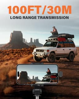 Draadloze dasspeldmicrofoon geschikt voor iPhone, iPad en Android-telefoons. Set van 2 mini-microfoons met ruisonderdrukking, automatische koppeling, mute-functie en reverb, geschikt voor vloggen, video-opnames, TikTok en YouTube — thumbnail 3