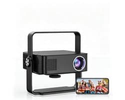 Xnano 1080P LCD Projector - Mini Beamer - Smart Projector - Home Cinema Beamer – Auto Focus – Keystone Correctie – Bluetooth – Android 13 - Woonkamer en slaapkamer - 196,4 x 172 x 137,4 mm - 1 stuk - Zwart