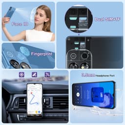 OUKITEL C57 PRO Mobiele Telefoon met 128 GB Opslag, 4300 mAh Accu, Android 14, 6,52 duim HD-scherm — thumbnail 3
