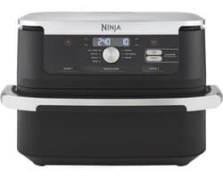 Ninja Foodi FlexDrawer Airfryer, DualZone met verwijderbaar tussenschot, grote lade van 10,4 l, vaatwasserbestendige onderdelen met antiaanbaklaag - Zwart - AF500EU