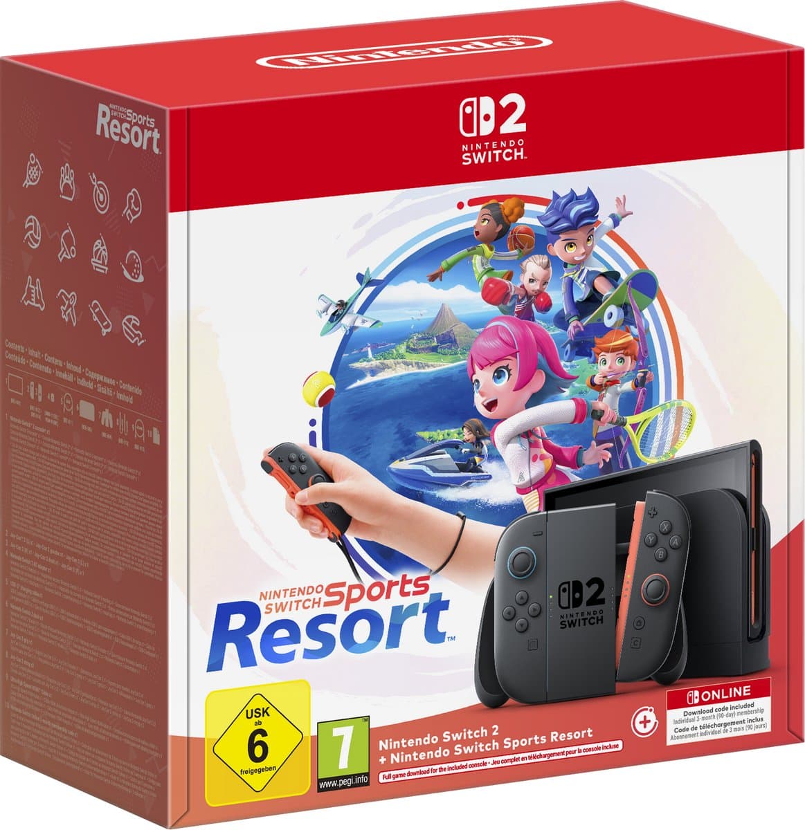 Nintendo Switch 2 - Nintendo Switch Sports Resort bundel - 3 maanden Nintendo Switch Online — afbeelding 1