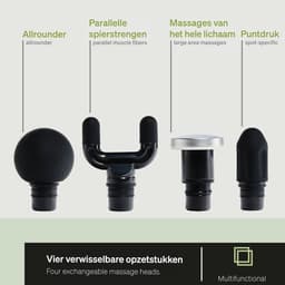 Massagepistool - Spiermassageapparaat - Fascia Massageapparaat - Percussie Massage Gun - Elektrische Spierstimulator - Instelbare Intensiteitsniveaus - Rugmassage - Schoudermassage - Nekmassage - Beenmassa ge - Diepe Spiermassage — thumbnail 3
