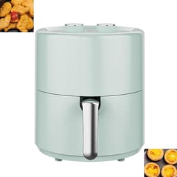 Airfryer Oven - Hetelucht Friteuse - Gezond Koken - Intelligente Temperatuurregeling - 4.5 Liter - Blauw — thumbnail 2