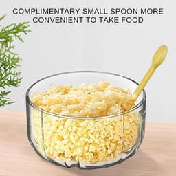 Elektrische Knoflookhakselaar - Mini Hakmolen - Snel Ingrediënten Snijden - Draadloos en Draagbaar - 350 ml Inhoud - Geel — thumbnail 3