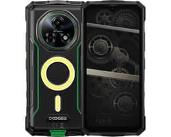 DOOGEE Fire 5 Ultra Robuuste Smartphone - 6GB RAM 128GB ROM - Gemini AI - 13000 mAh - IP68/IP69K Outdoor telefoon - 6,6 inch 90 Hz - Android 15 - NFC GPS - Groen