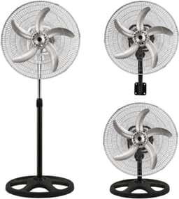 Kiwi Industriële Statiefventilator - Ventilator Staand 54W - Wit — thumbnail 1