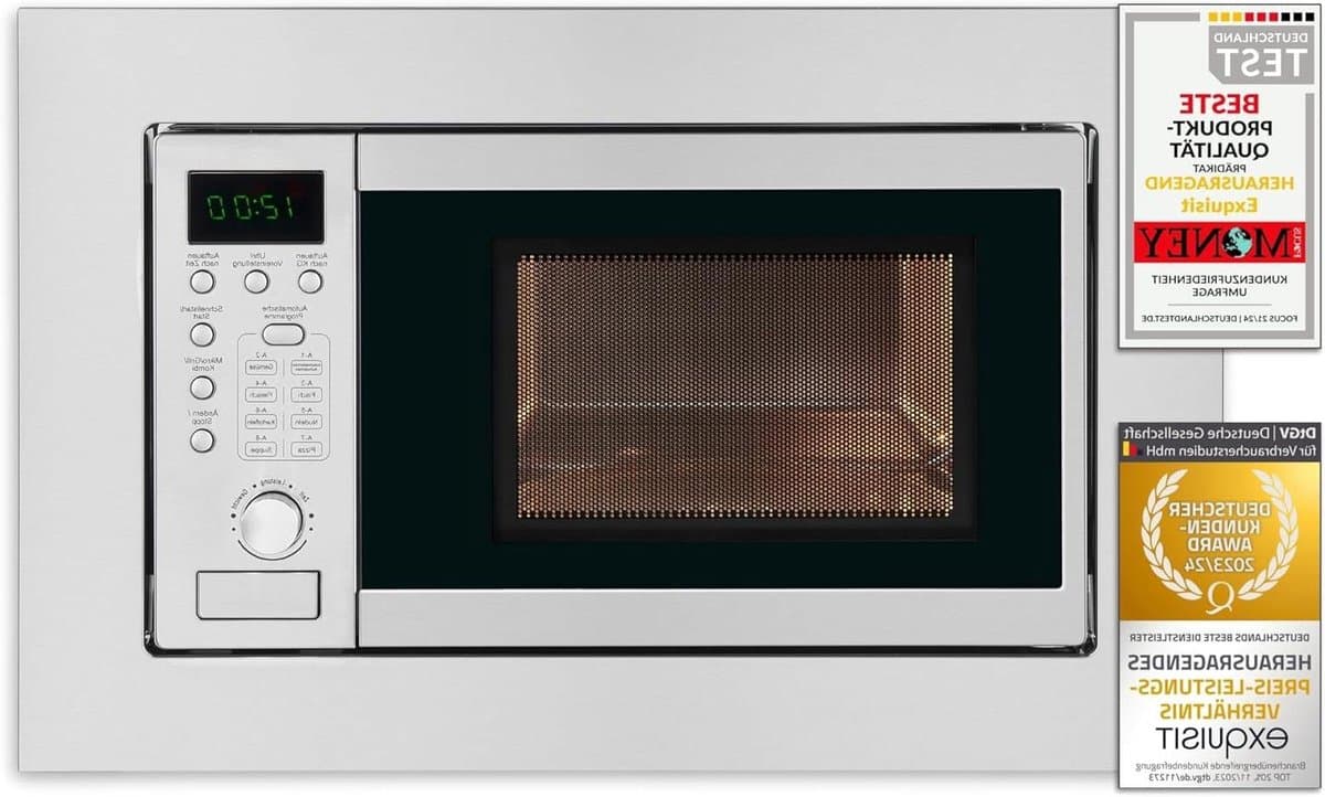 Inbouw Magnetron - Oven Met Grill - Snel Eten Bereiden - 1000W Grillfunctie - 20 Liter Inhoud - Inoxlook — afbeelding 1