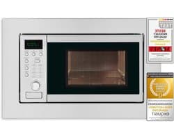 Inbouw Magnetron - Oven Met Grill - Snel Eten Bereiden - 1000W Grillfunctie - 20 Liter Inhoud - Inoxlook