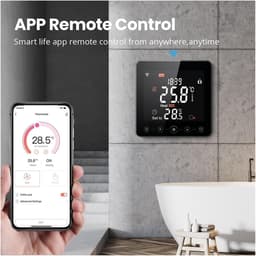 Slimme Thermostaat - Temperatuurregelaar - Energie Besparen - Wekelijks Programmeerbaar - 3A - Wit — thumbnail 5