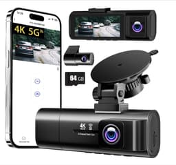 Dash Cam 4K Set - Dashcam voor en achter - 4K Ultra HD opname - GPS en ADAS ondersteuning - Parkeerstand beveiliging - Nachtzicht met HDR - WiFi app bediening en G-sensor voor incidentdetectie — thumbnail 1