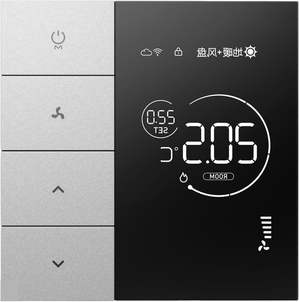 Slimme Thermostaat - Temperatuurregelaar Wifi - Comfort Verhogend - App en Spraakbesturing - 86x86x11mm - Wit — afbeelding 1
