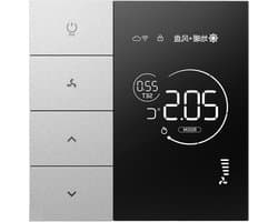 Slimme Thermostaat - Temperatuurregelaar Wifi - Comfort Verhogend - App en Spraakbesturing - 86x86x11mm - Wit