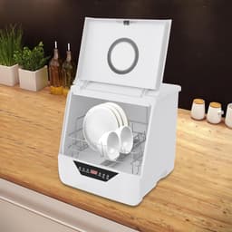 Tafelvaatwasser - Mini vaatwasser - Snel servies reinigen - Vier wasprogramma's - 39 cm breed - Wit — thumbnail 4