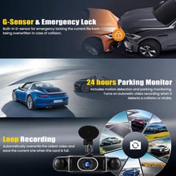 Thijox - 2K Dashcam Auto Achter 4 Kanalen 360 Graden met APP, Nachtzicht IR, Loopopname, G-Sensor, Parkeerhulp en 24-uurs Parkeermodus — thumbnail 3