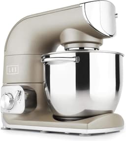 Keukenmachine - Mixer Deegmaker - Bakken en Koken - Volledig Metalen Motor - 5.5L Kom - Zilver — thumbnail 1