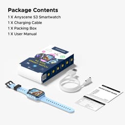 DOOGEE Anyscene S3 4G - GPS Horloge Kind - Smartwatch Kinderen - Video oproepen - Android OS - 1,72" inch HD Scherm - 2GB+16G - 900mAh - GPS/LBS/WiFi Locatie - Hartslag & Bloeddruk Monitor - IP68 Waterdicht - Geschikt voor iPhone en Android - Blauw — thumbnail 3