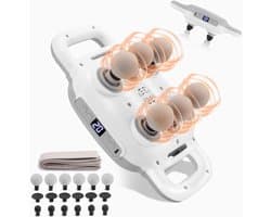 Massagepistool 6 koppen - Spierstimulator - Spierontspanning - 50 snelheden 9 modi - 095 kg - Zwart