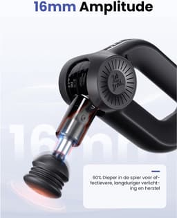 Thijox - D6 Pro Plus Massage Gun met Warmte Therapie, 16MM Amplitude, Draagbaar Diep Spier Massagepistool voor Spier Pijnverlichting, Elektrisch Massa — thumbnail 2