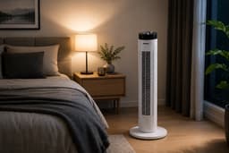 Termozeta Torenventilator 81 cm – 3 Snelheden – Oscillatie – 1 Uur Timer – 45W -Wit — thumbnail 4