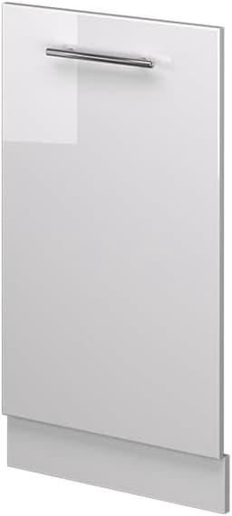 Vaatwasserfrontpaneel - Keukenfront Paneel - Keuken Completeren - Hoogglans Afwerking - 45 cm breed - Wit — thumbnail 1